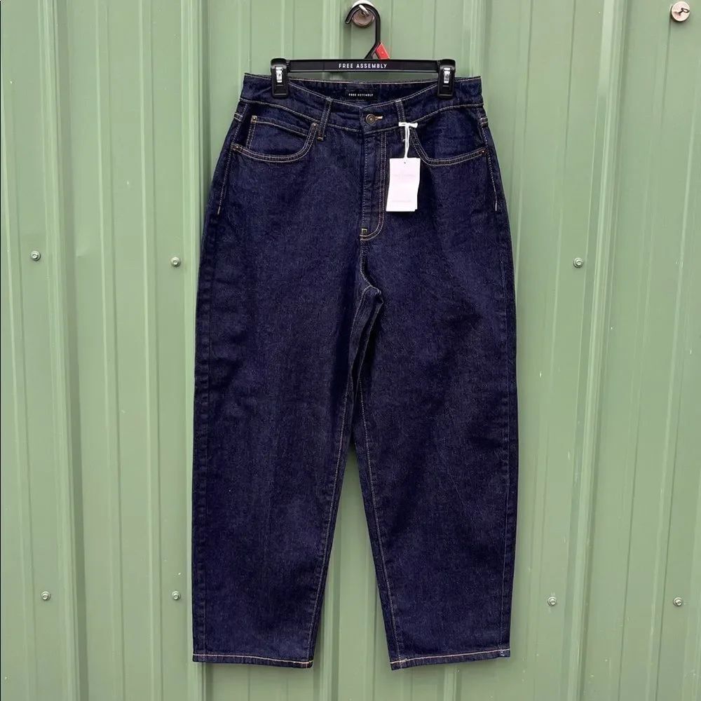 Women’s Barrel Leg Denim Jeans Pants Size 8